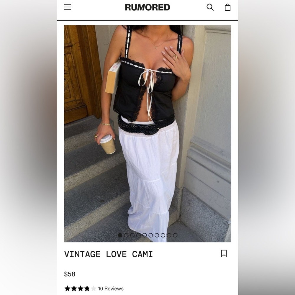 Rumored vintage love cami